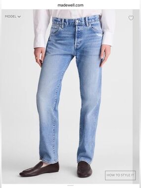 Madewell Easy Dean Straight Jean